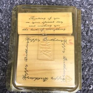 Stampin Up! Happy Birthday Frame set